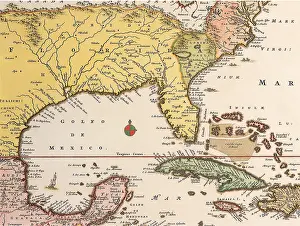 Visscher: Gulf of Mexico 1690
