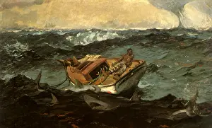 Heeling: The Gulf Stream, by Winslow Homer