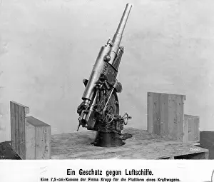 Krupp: Gun against airships, 1909