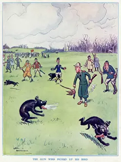 H M Bateman (iln): The Gun Who Picked up his Bird by H. M. Bateman