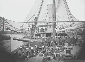 Yankee: Gunboat USS Mendota on James River during