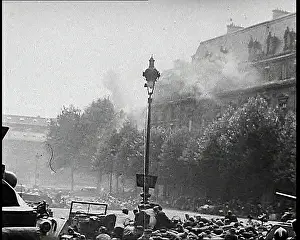 Gunfire: Gunfire From High Windows in a Street In Paris