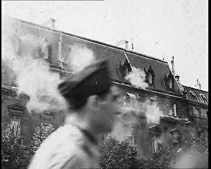 Gunfire: Gunfire From High Windows in a Street In Paris