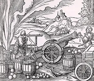 Gunners: Gunners calculating the elevation of a piece of