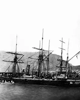 Togo: The gunship Moeve, around 1900