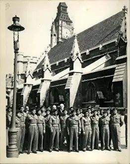 Ghurkas: Gurkhas visit House of Commons, Westminster, London