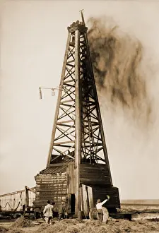 Hydrocarbons: Gusher from an Oklahoma oil well in 1922.?