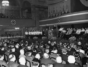 Lectern: Gustav Adolf Scheel at the Berlin Students Day, 1938