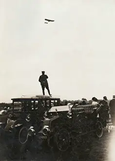 Rawhide Collection: Gustav Hamel leaving Hendon for Windsor