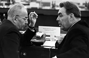Husak: Gustav Husak and Leonid Brezhnev, 1969