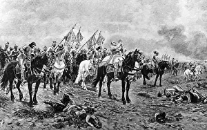 Thirty: Gustav II Adolf prays after the battle