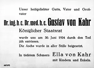 Kahr: Gustav Ritter von Kahr