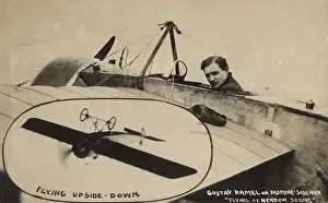 Saulnier: Gustav W Hamel sitting in a Morane-Saulnier