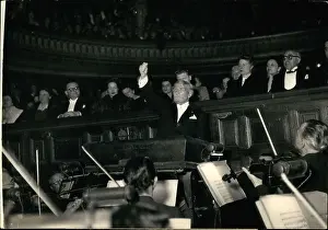 Comique: Gustave Charpentier conducting at Opera Comique, Paris