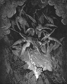 Miltons: Gustave Dore illustration for John Milton's epic