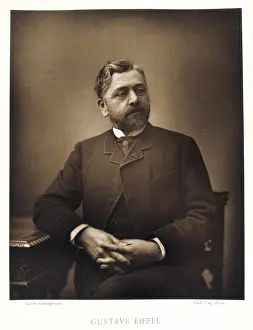 Remained: Gustave Eiffel (1832-1923), French engineer.(1880)