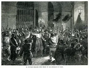 Flourens: Gustave Flourens released from prison by revolutionaries