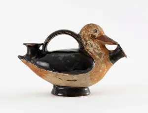 Pitcher: Guttus in the shape of a duck