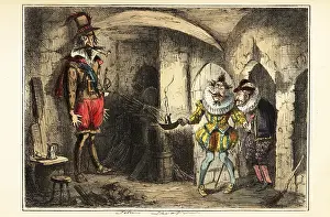 Dissolving: Guy Fawkes, leader of the Gunpowder Plot, caught in