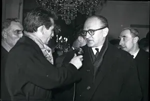 Coty: Guy Mollet leaves Elysee Palace after seeing President Coty