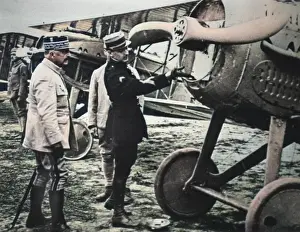 Spad: Guynemer and d'Esperey with SPAD VII