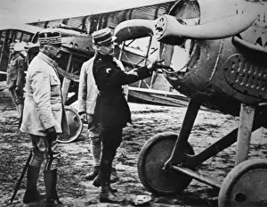 Spad: Guynemer and d'Esperey with SPAD VII