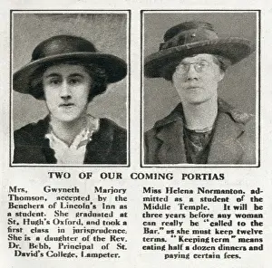 Jul19: Gwyneth Thomson and Helena Normanton