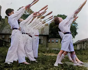 Barnaby (colourised): GYMNASTIC DISPLAY BOYS