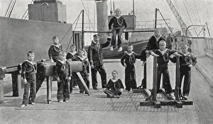 Tyneside: Gymnastics Class, Training Ship Wellesley, North Shields