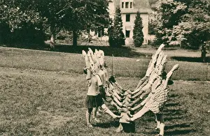 Aerobics: Gymnastics at the Hermitage School, Brussels, Belgium