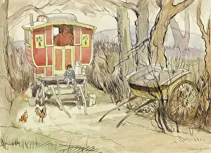 Gypsies: Gypsy caravan and trap