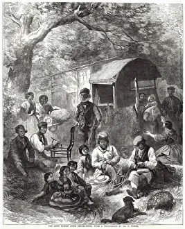Gypsies: Gypsy family 1863