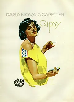 Gypsy: A Gypsy smoking a cigarette