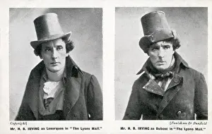 Dubosc: H B Irving as two characters in The Lyons Mail, Newcastle