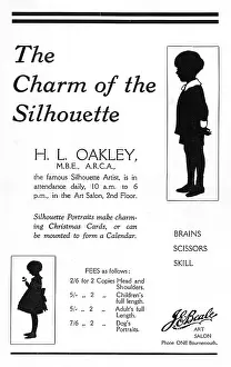 Beale: H. L. Oakley silhouette advertisment Bournemouth