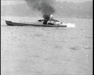 Speedboat: H Scott Paine water speed record attempt in