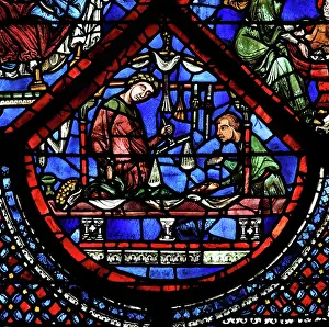 Haberdasher: Haberdashers donor window, Life of St Nicholas