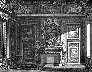 Habitation: habitation, heating, fireplace in a castle, copper