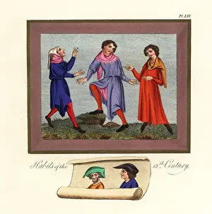 Surtout: Habits and hats of the 13th century