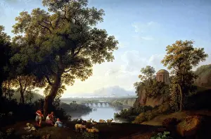 Xixth: Hackert, Jacob Philipp (1737-1807). German painter. Landscap