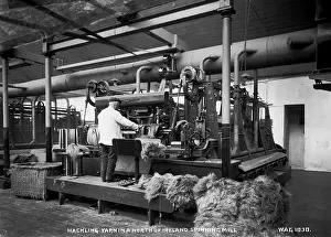 Spinning: Hackling Yarn in a North of Ireland Spinning Mill