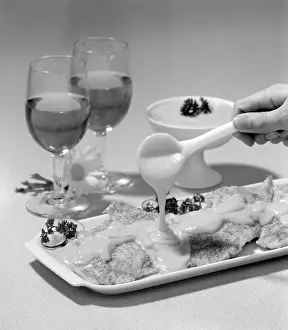 Haddock: Haddock Filet Sauce Dinner Retro
