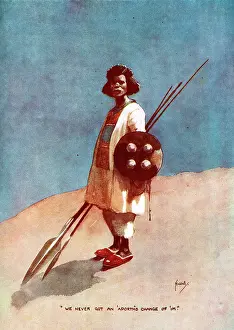 Terry Parker: Hadendoa Warrior, Sudan, by John Hassall