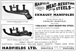 Hadfields: Hadfields Castings Hadfields Aero Engine Exhaust Manifolds