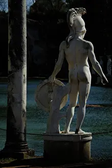 Adriana: Hadrian's Villa. Statue in the Canopus. God Mars. 2nd centur