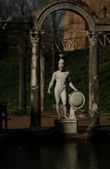 Adriana: Hadrian's Villa. Statue in the Canopus. God Mars. 2nd centur