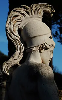 Adriana: Hadrian's Villa. Statue in the Canopus. God Mars. 2nd centur