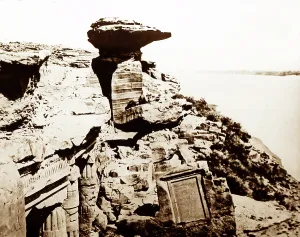 Hagar: Hagar Silsila Quarry, Egypt, 1850s by Francis Frith