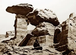 Hagar: Hagar Silsila Quarry, Egypt, 1850s by Francis Frith