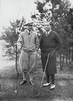 Alliss: Hagen and Alliss after golf match